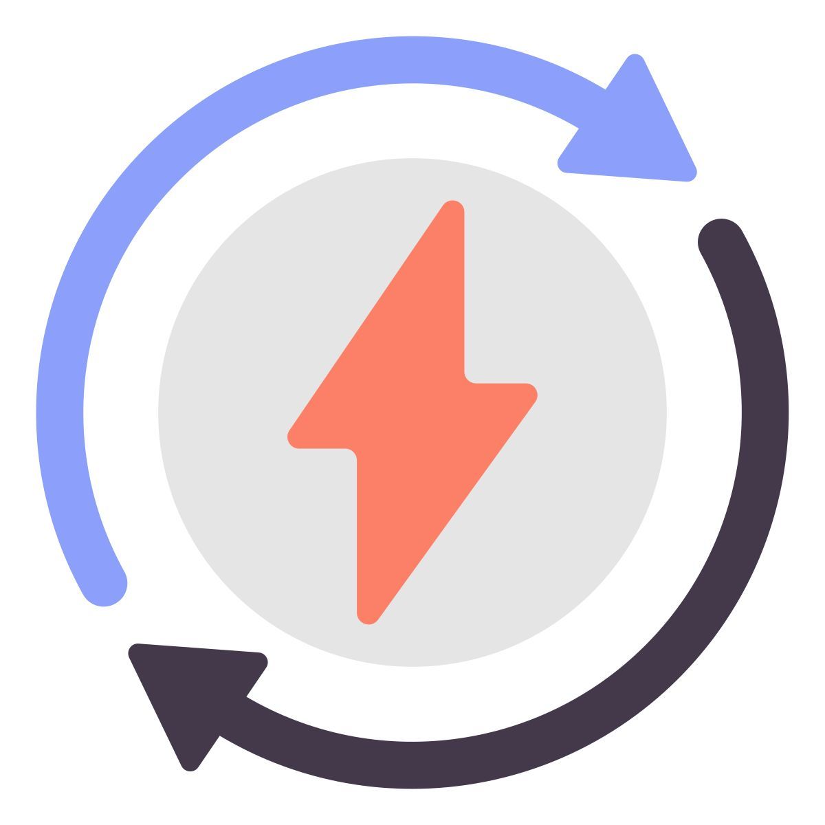 energy recycling icon