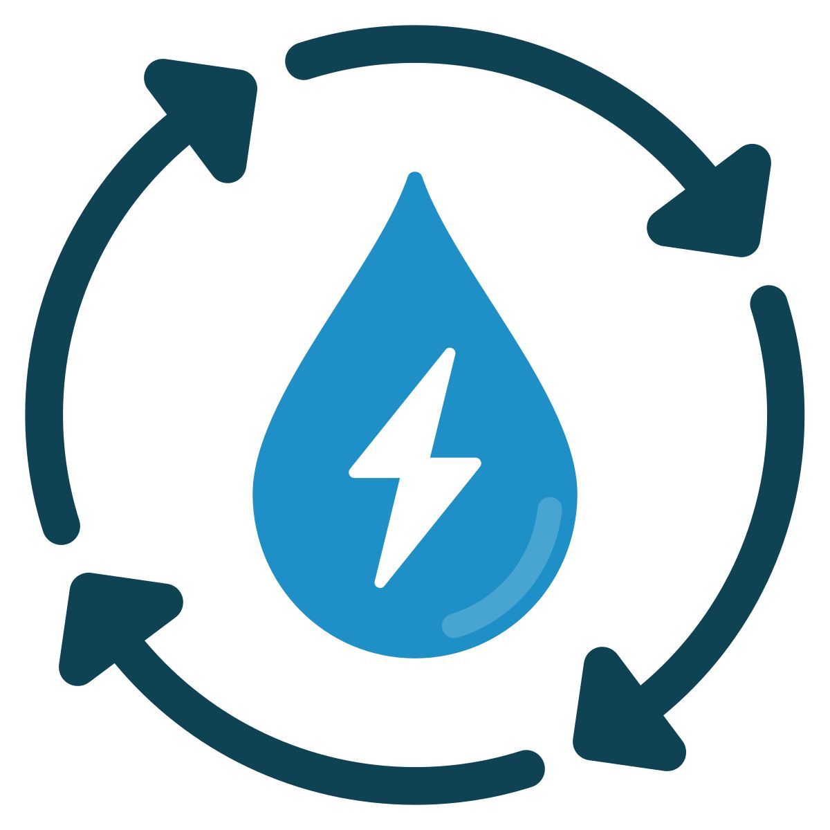 energy recycling icon