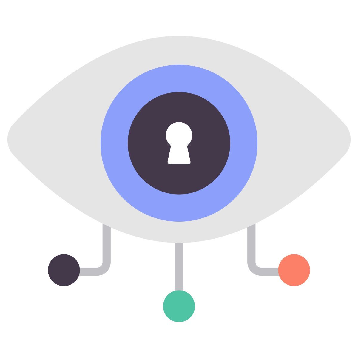 eye encryption icon