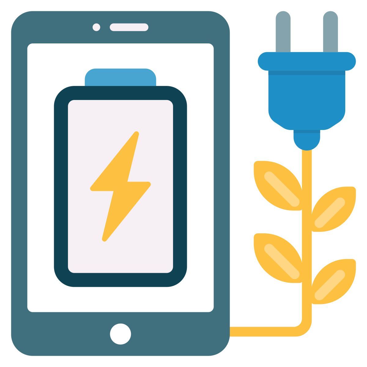 mobile eco plug icon