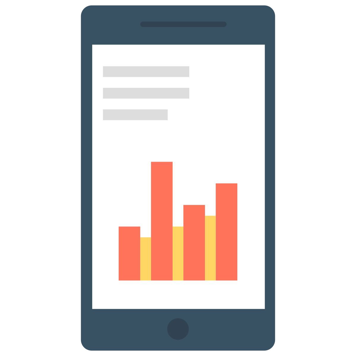 mobile marketing icon