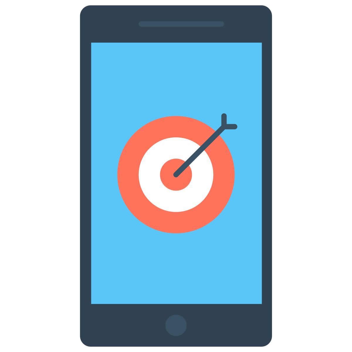 mobile marketing icon