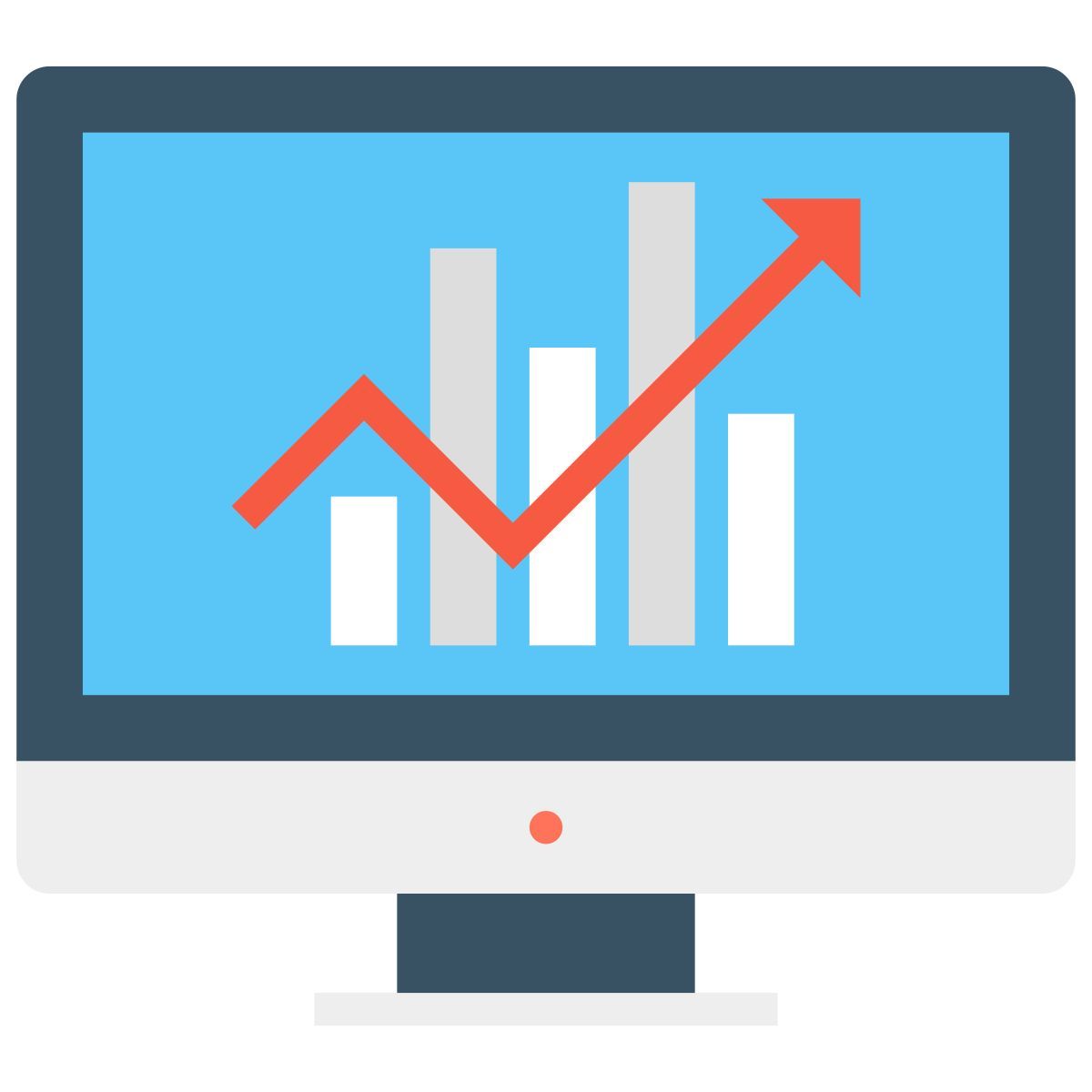 gráfico en línea icon