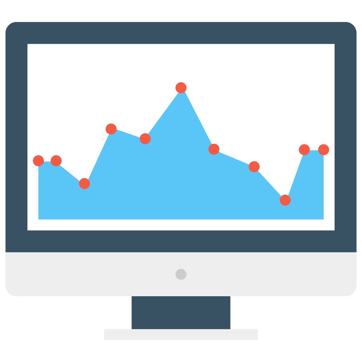 gráfico en línea icon