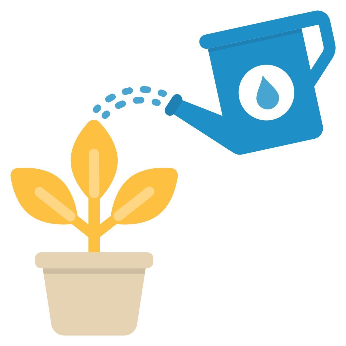 plant watering icon