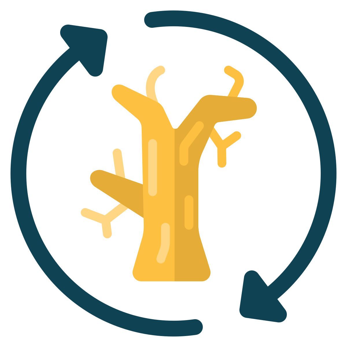recyclage des arbres icon