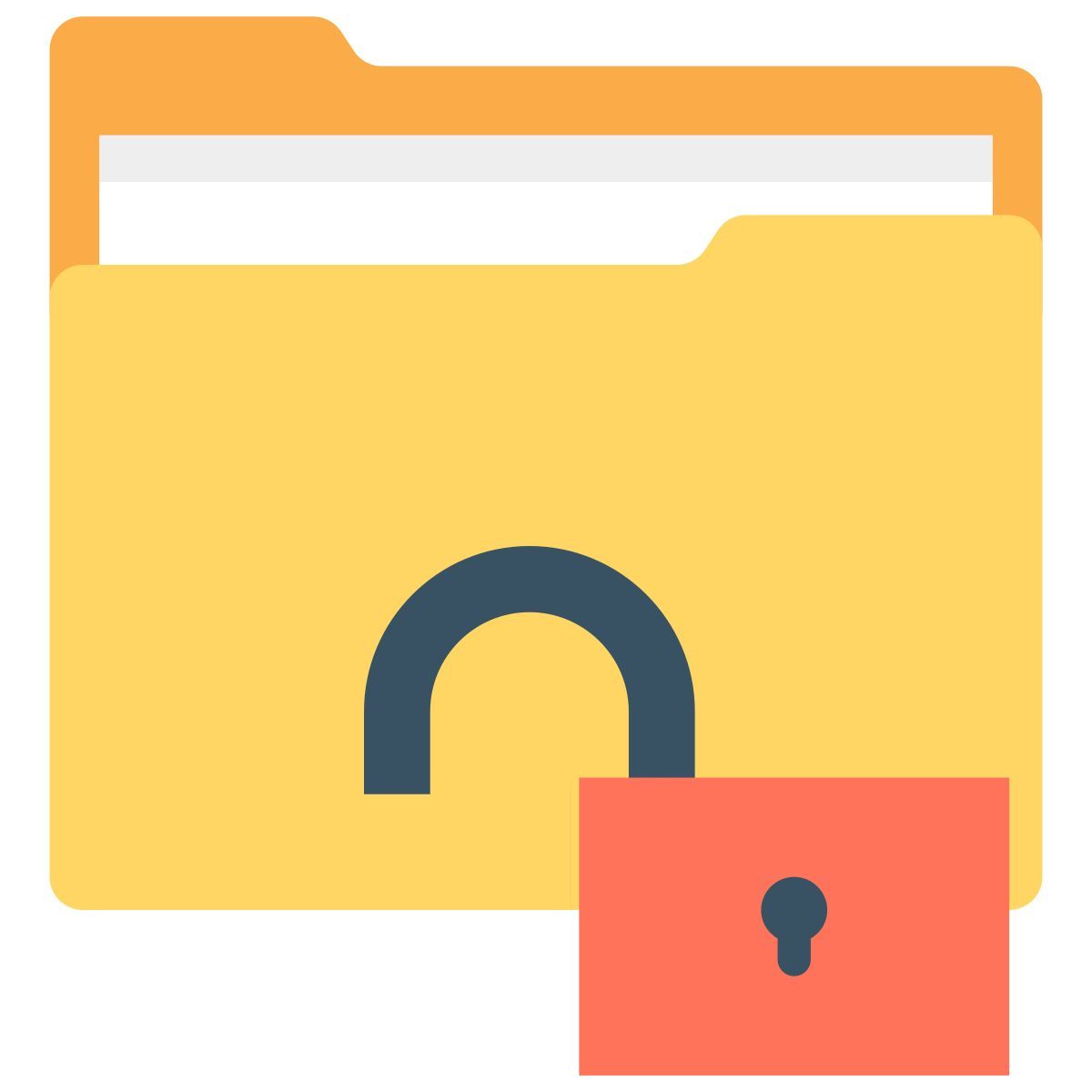unlock folder icon
