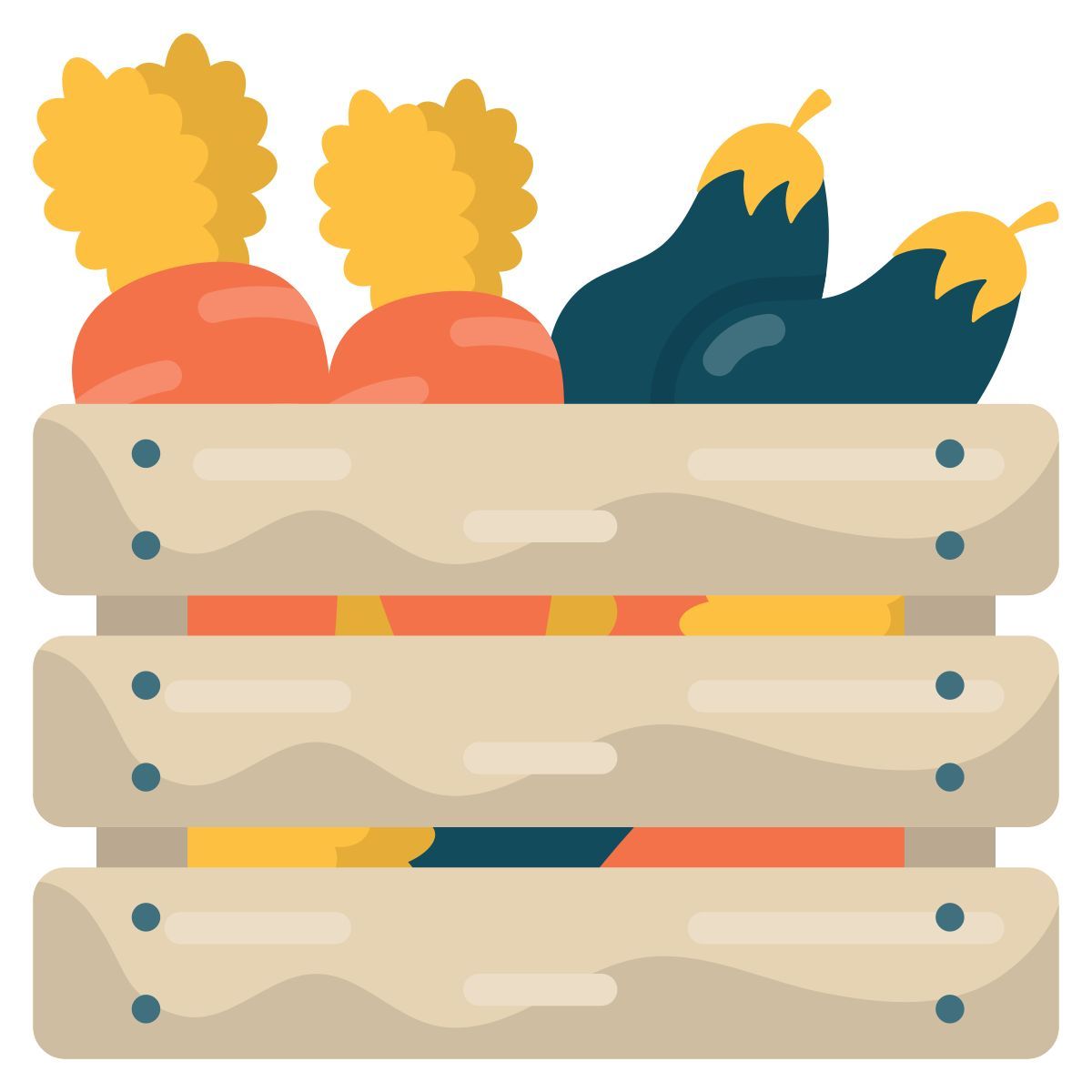 crate of vegetables icon