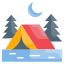 external camp-camping-flat-design-circle icon