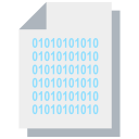external Binary-Code-data-science-flat-design-circle icon