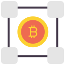 external Blockchain-fintech-and-trade-flat-design-circle icon