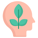 external Brain-ecology-flat-design-circle icon