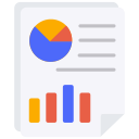 external Business-Report-fintech-and-trade-flat-design-circle icon