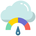 external Cloud-Speed-cloud-computing-flat-design-circle icon