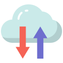 external Cloud-Transfer-cloud-computing-flat-design-circle icon