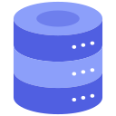 external Database-finance-flat-design-circle icon