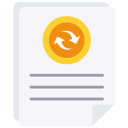 external Dublicate-finance-flat-design-circle icon