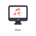 external Music-entertainment-flat-design-circle icon