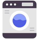 external Washing-Machine-smart-city-flat-design-circle icon