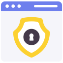 external Website-Security-business-flat-design-circle icon