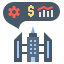 external building-business-collaboration-flat-flat-geotatah icon