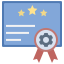 external certificate-training-management-system-flat-flat-geotatah icon