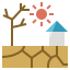 external drought-weather-flat-flat-geotatah icon