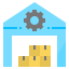 external factory-just-in-time-flat-flat-geotatah icon