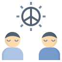 external accommodation-conflict-resolution-flat-flat-geotatah icon