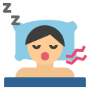 external bedroom-sleepless-night-flat-flat-geotatah icon