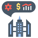 external building-business-collaboration-flat-flat-geotatah icon