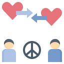 external compassion-conflict-resolution-flat-flat-geotatah icon
