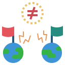 external conflict-ecological-interaction-flat-flat-geotatah icon