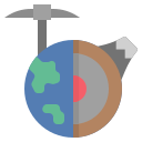 external earth-geological-exploration-flat-flat-geotatah icon