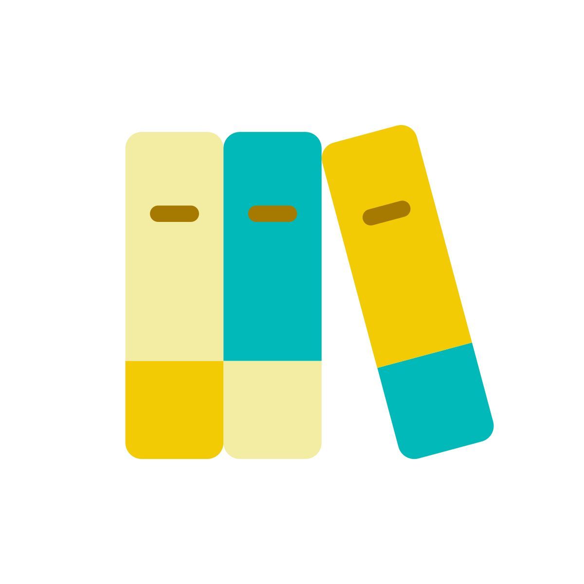 messy bookshelf icon