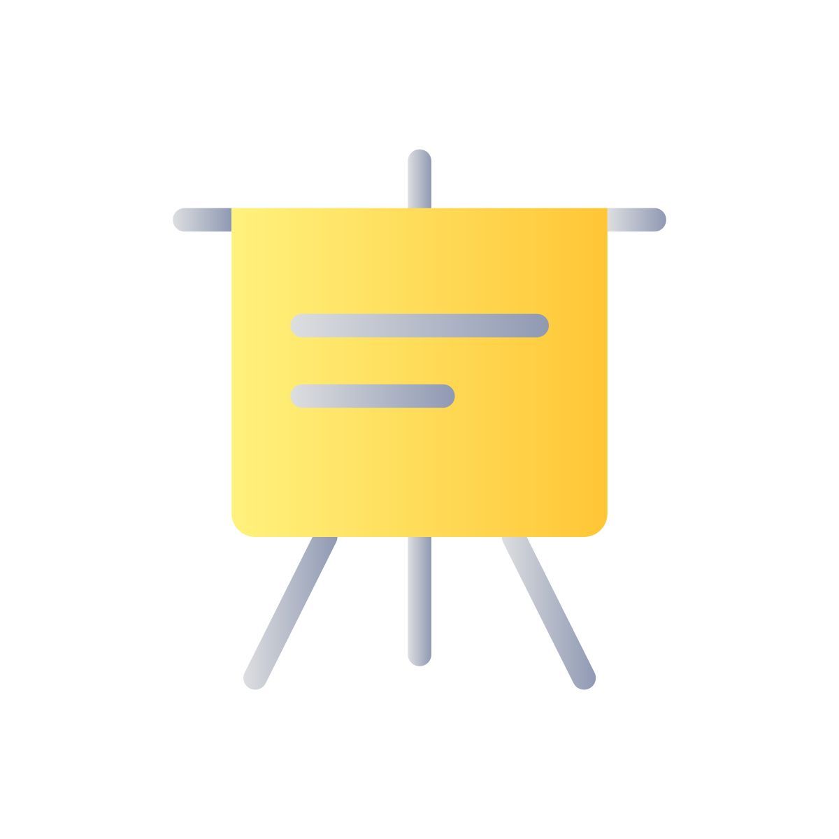 portable presentation board icon