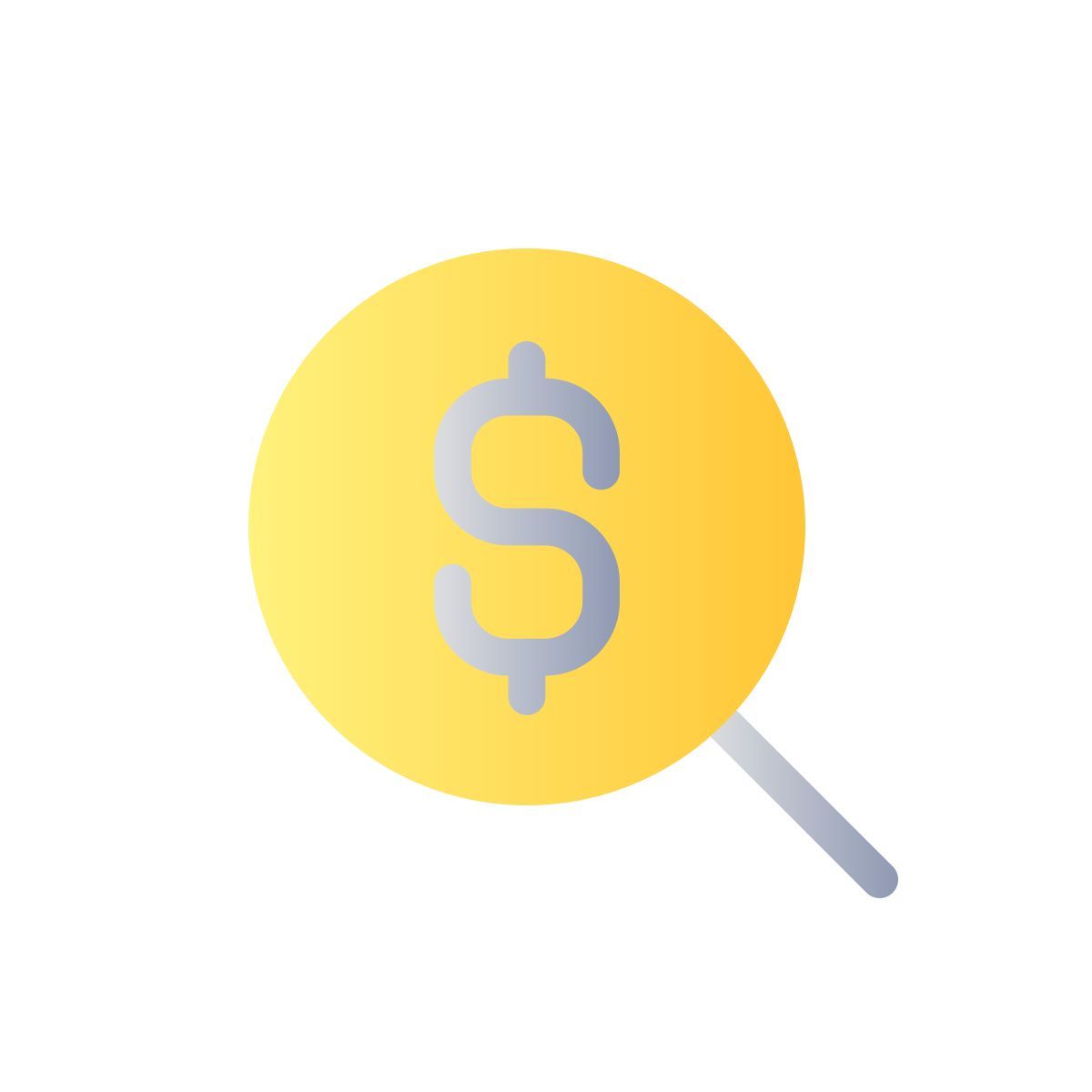 search for best currency exchange rate icon