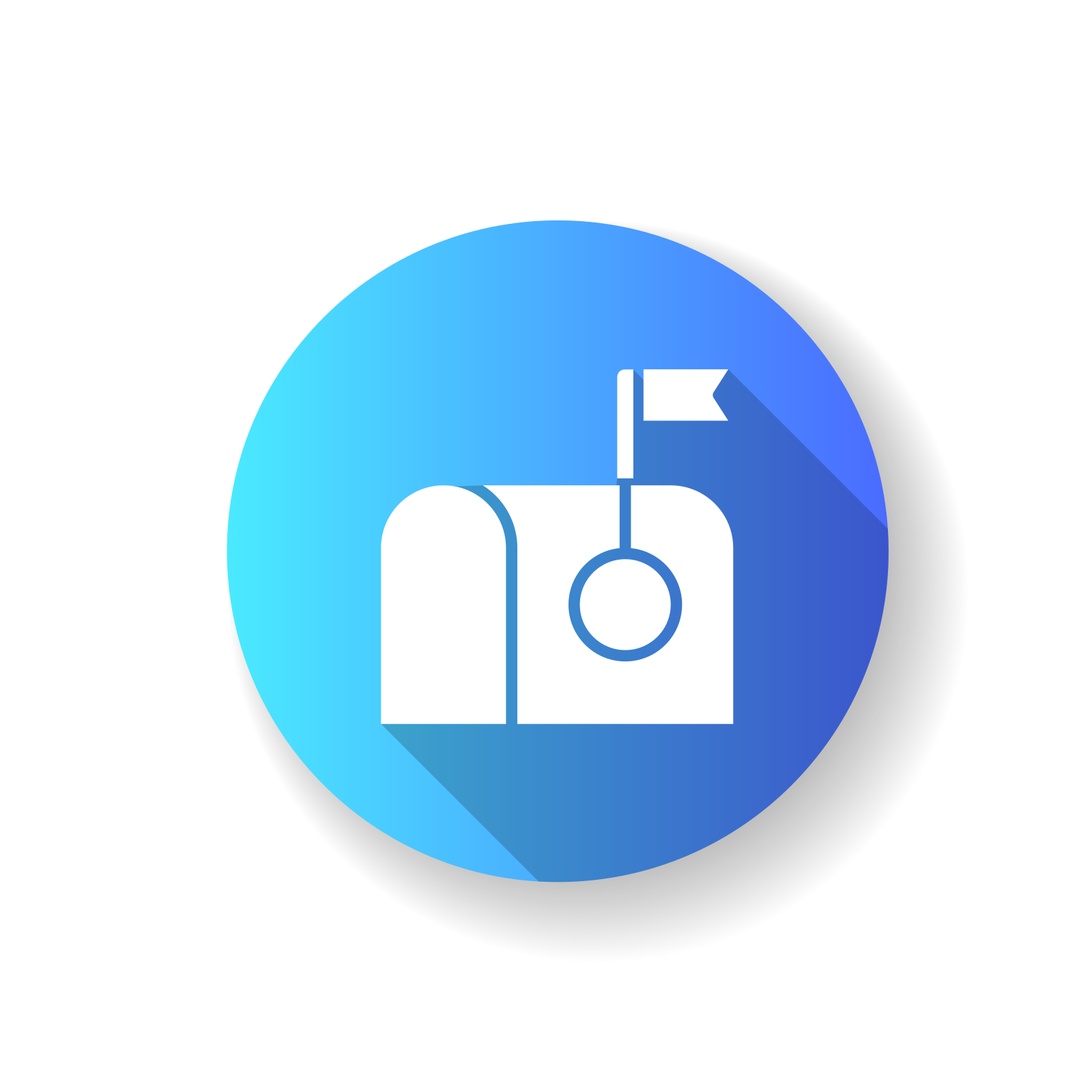 external Mail-interface-flat-glyph-papa-vector icon