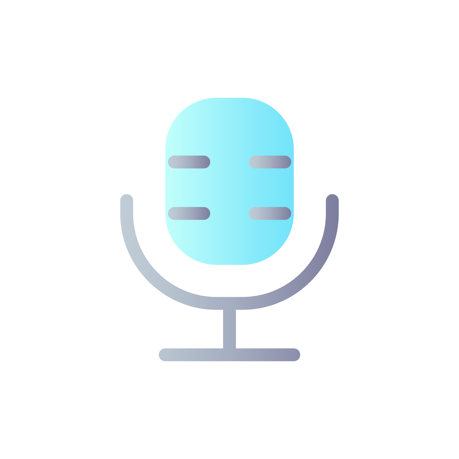 external Microphone-photo-and-video-flat-glyph-papa-vector icon