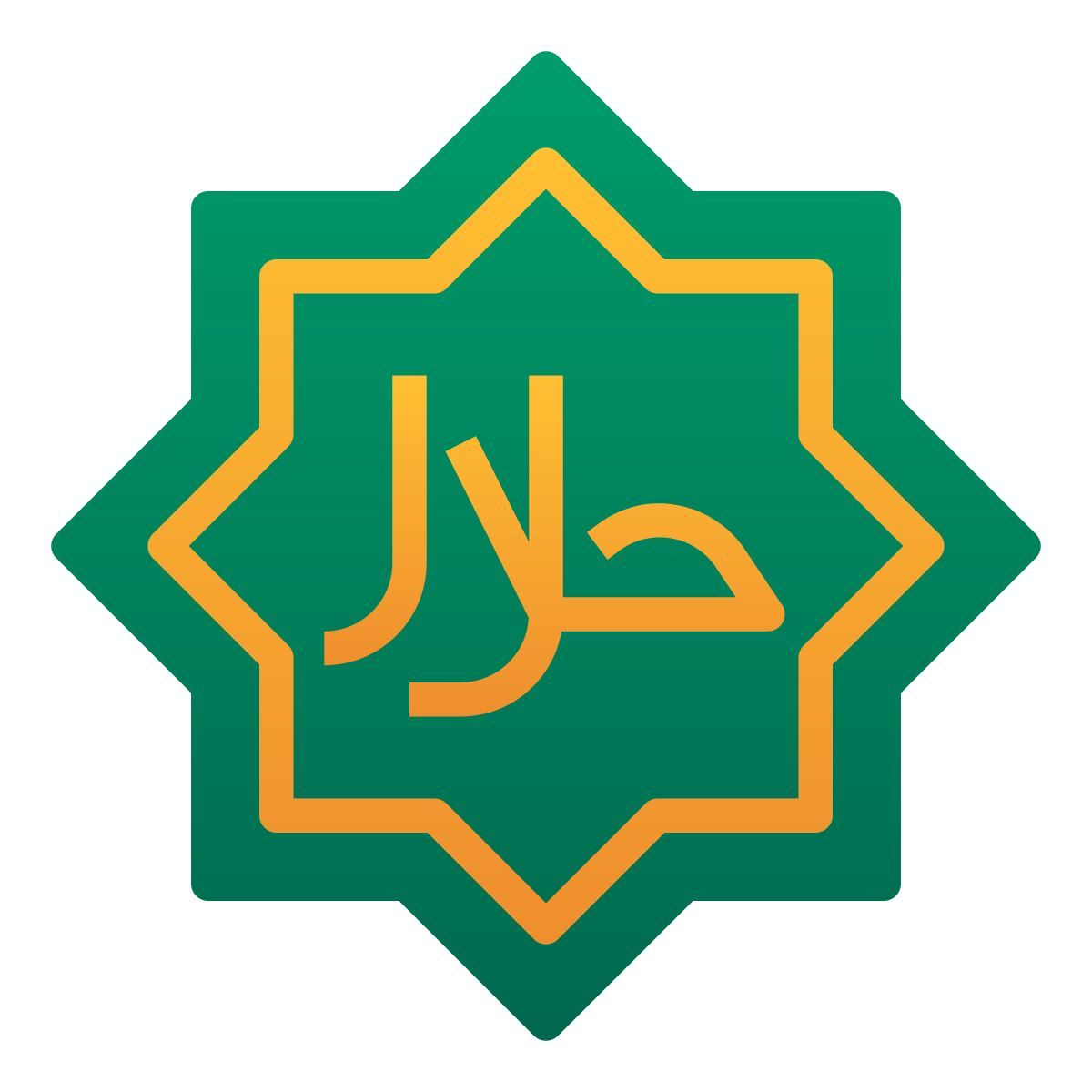 halal sign icon