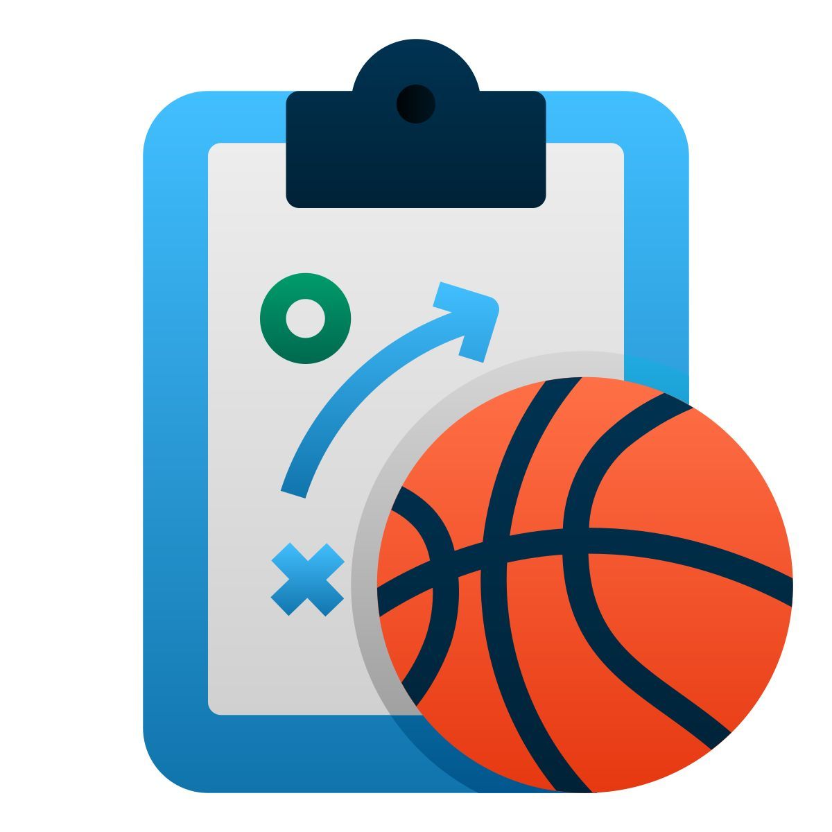 basketball strategy icon