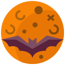 external bat-halloweens-day-flat-flat-icon-mangsaabguru- icon