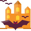 external bats-halloweens-day-flat-flat-icon-mangsaabguru- icon