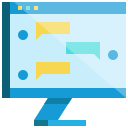 external chat-back-to-work-flat-icon-mangsaabguru- icon