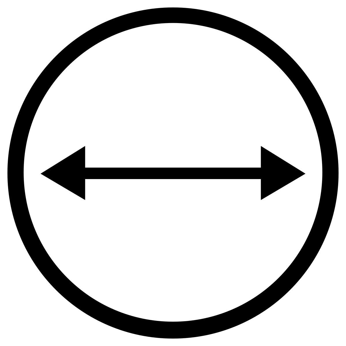 diameter icon