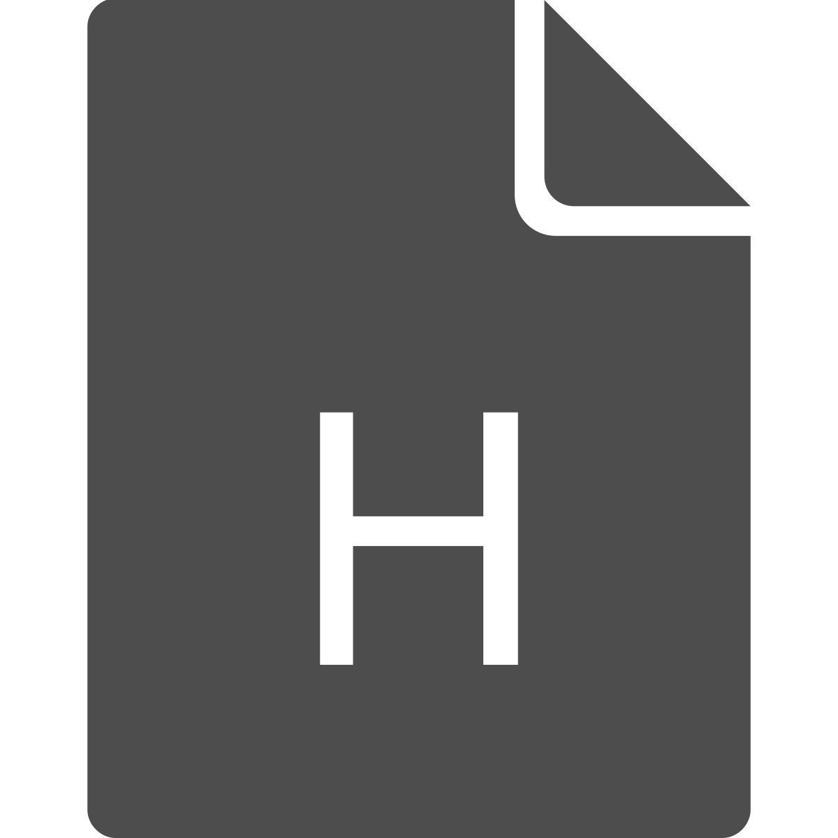 h file icon