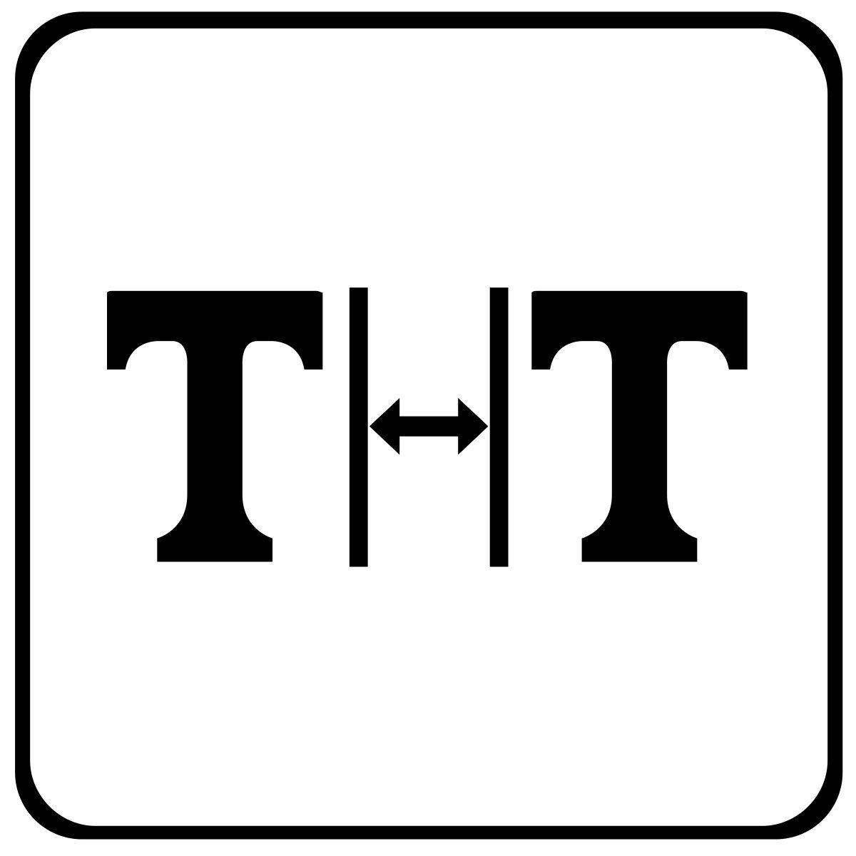 letter space icon