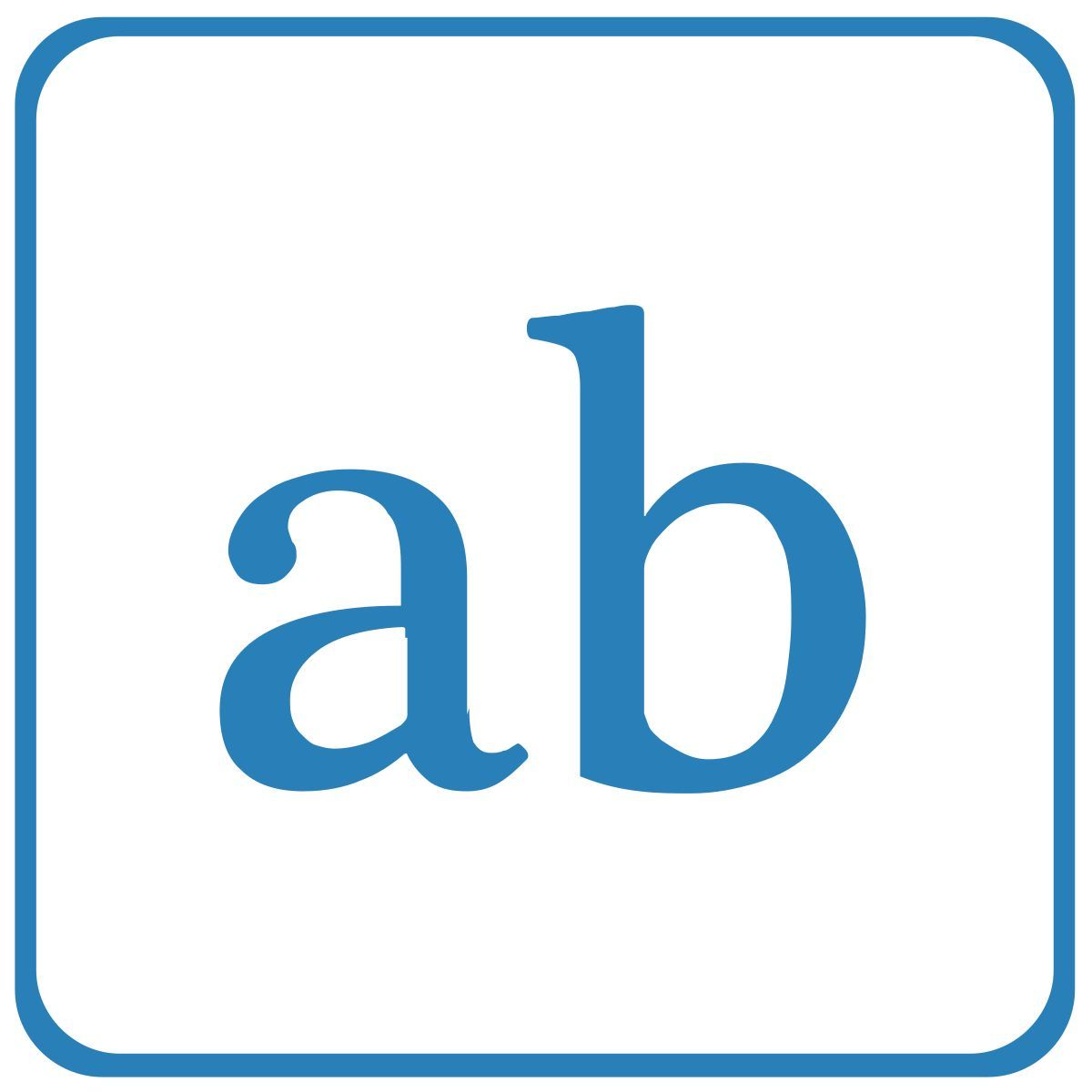 low case letters icon