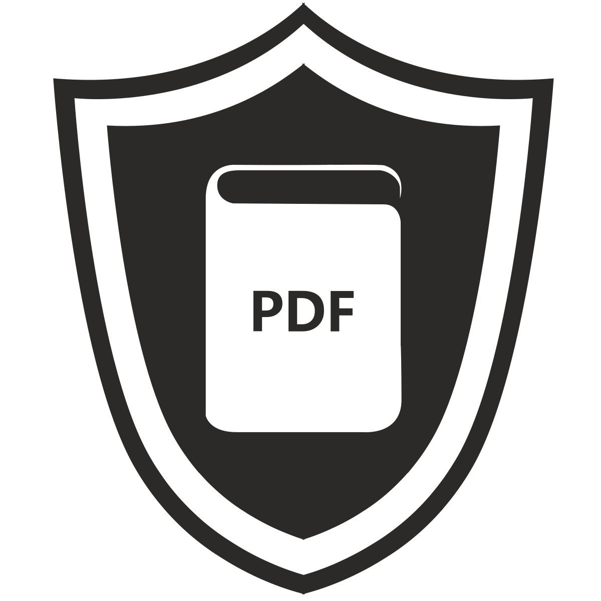 pdf file protection icon