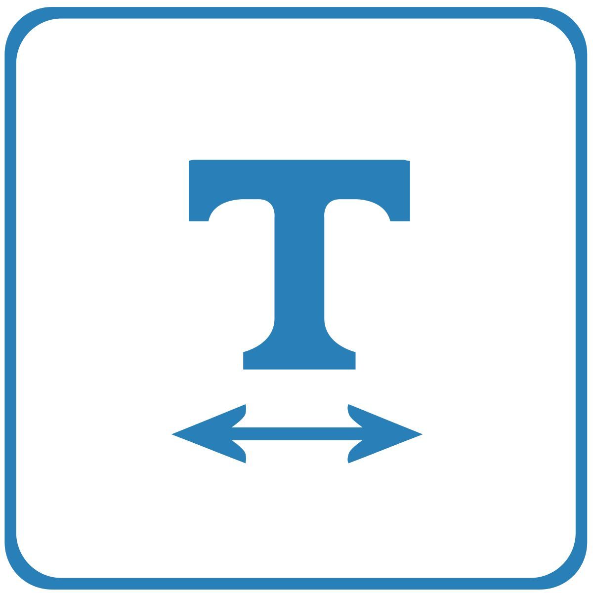 text width icon